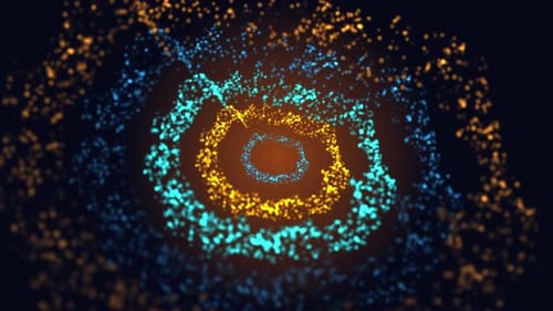 Abstract Particle Swirl Animation Background