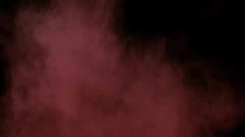Collection Collider : poudre rouge décolorée persistante sur fond noir
