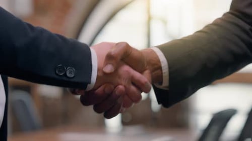 Close Up Two Success Businessmen Multiracial Diversity Multiethnic Business People Partners