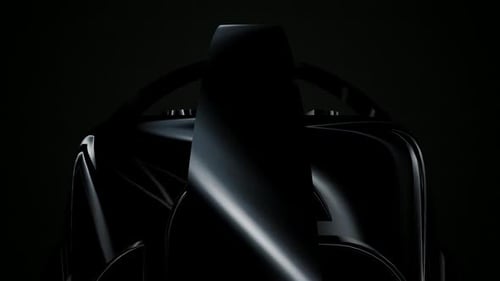 Dynamic Black Metallic Abstract Shapes Animation