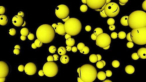 Animación de emojis amarillos