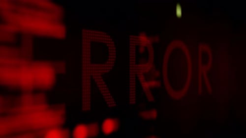 Erro na listagem do código do programa Red Crash na tela do desenvolvedor de software