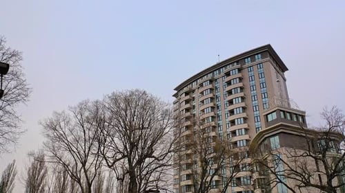 Luxury high rise apartment buildings.