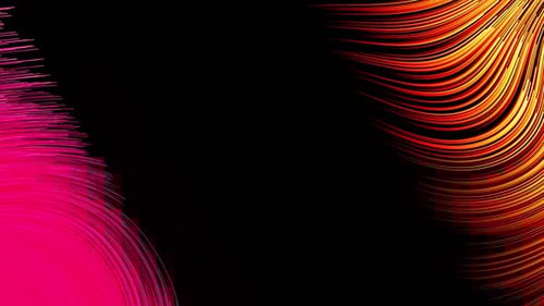 Black With Red And Yellow Waved Bacgrkound Vj Loop HD