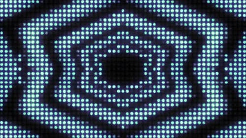 Endloses Pulsieren des Musters an der Lichtwand