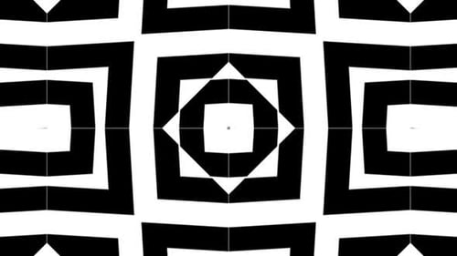 Kaleidoscope Collection: Luma matte transition of concentric cube element expanding from a center di