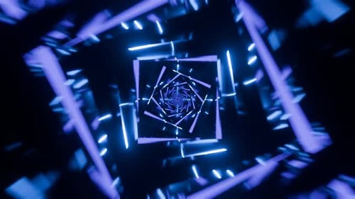 Faszinierender Space Tunnel VJ Loop, ideal für Live-Visuals