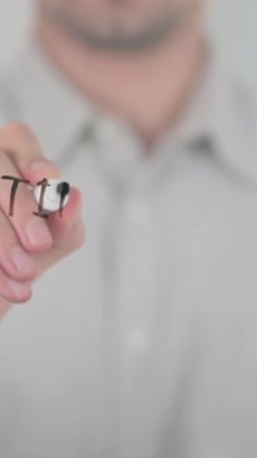 Time for Action Message Written on Glass Surface