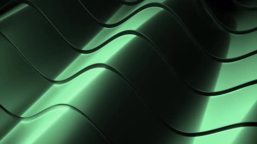 Abstract Wavy Green Surface Loop Background