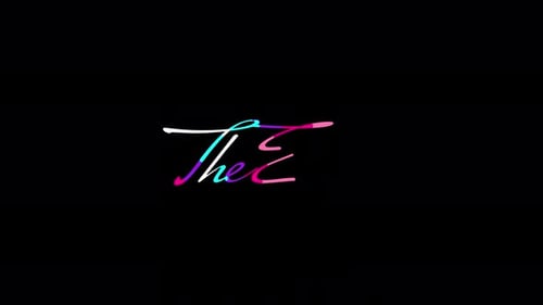 The End colorful Handwriting Text Animation 4k video transparent background , Title for Film and Vi