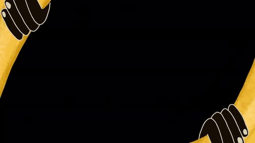Fondo negro de Golden Hands para abrir transiciones