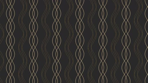 Elegant Golden Wavy Line Pattern Animated Background
