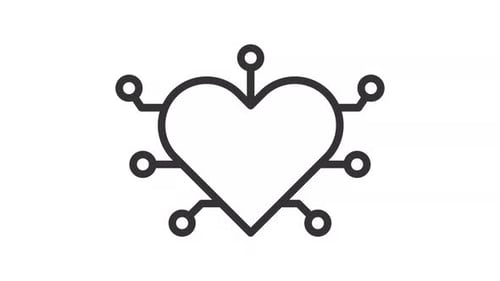 Healthcare AI ui icon line animation