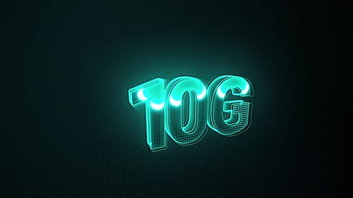 Futuristic Neon 3D Text Reveal Animation