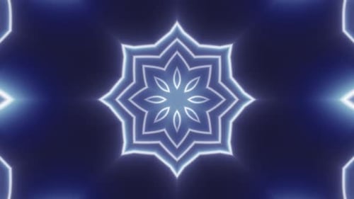 Hypnotic Neon Loop Background