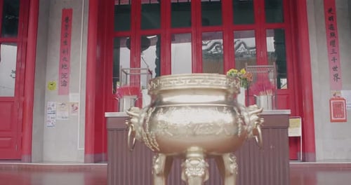 Kong Meng San Phor Kark See Monastery. Entrance of Buddhist temple in Singapore.