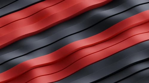 Fluid Abstract Wavy Red and Black Background Animation