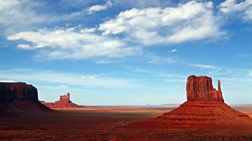 Monument Valley at Day Time, Time Lapse America