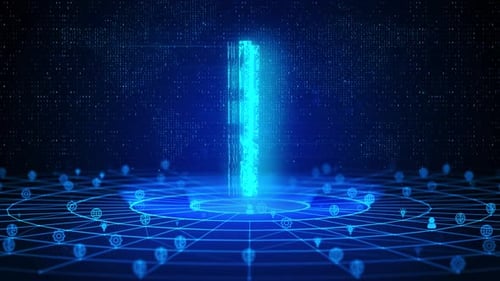 Shopping Cart Text Future Digital Technology Ai Cyber Space Deep Learning Background