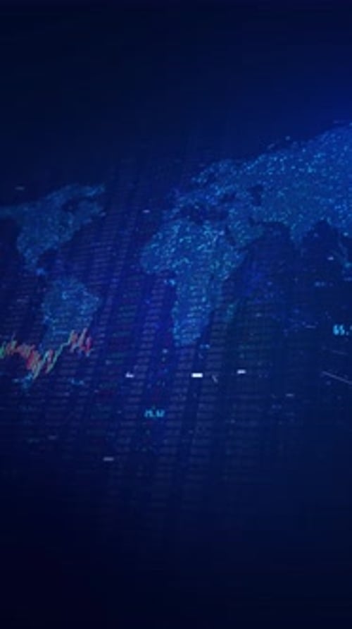 Currency and Exchange Stock Chart for Finance and Economy Display. Investing and stock market