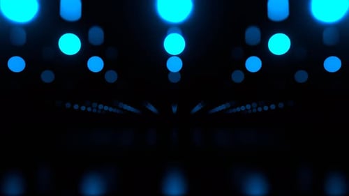 Blue Pulsating Disco Light Background Vj Loop I 4K