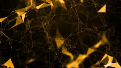 Glowing Geometric Plexus Network Background Animation Loop
