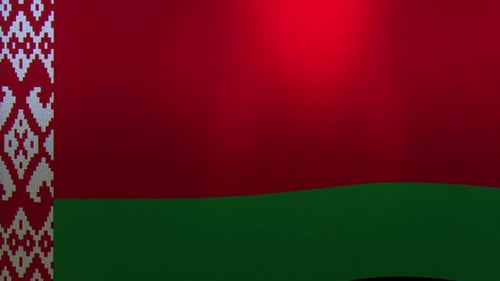 Belarus National Flag Waving Animation