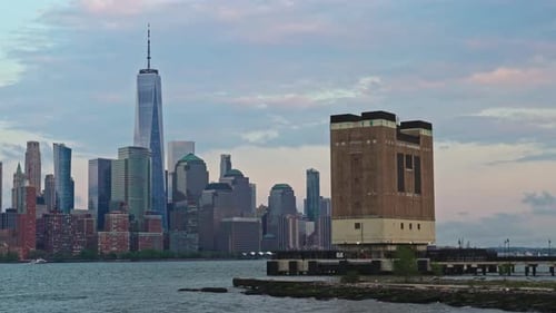 Captivating skyline of New York City, captured from New Jersey's shores