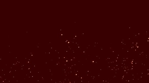Motion graphic animation of Christmas snow falling over glowing dots on a black background. Christma