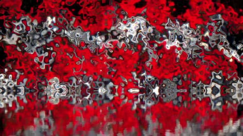 Dynamic Red and Black Liquid Flowing Abstract Motion Background