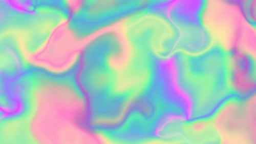 Vibrant Holographic Liquid Flow Seamless Background Animation