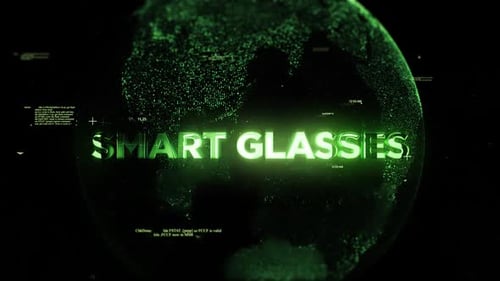 Futuristic Digital Glitch Text Reveal Opener