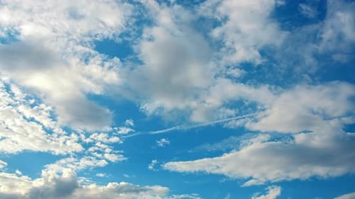 Clouds Time Lapse Reveals Bright Blue Sky
