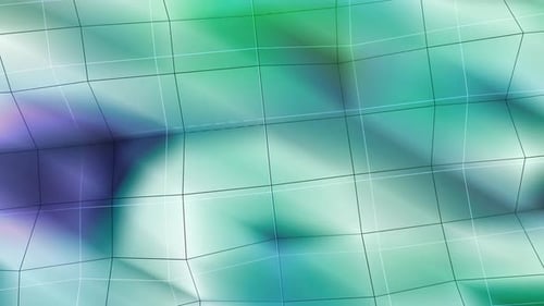 Gradient Cyan Color Square Line Motion Background
