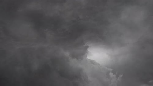 Time Lapse of Dark, Swirling Storm Clouds Overhead