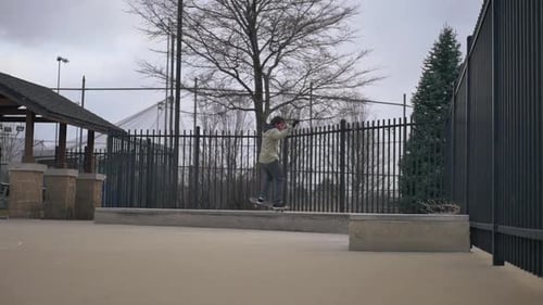 long wheelie on a skateboard