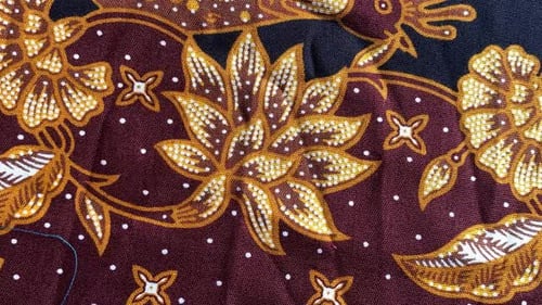 Indonesian batik cloth