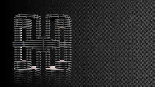 Abstract Geometric Pillars Expanding and Contracting Loop