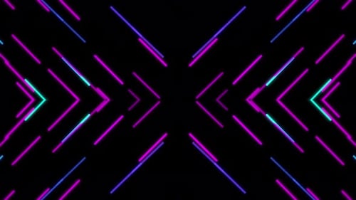 Dynamic Neon Geometric Background Loop