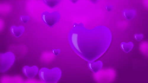 Blue Valentine Day Background Loop