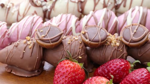 Delicious Chocolate Covered Strawberries and Sweets