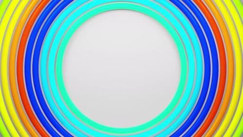 Colorful Circular Pattern with Empty Center