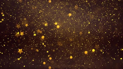 Christmas Snow And Snowflakes Stars Background 25