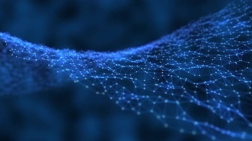 Conexões de rede global com pontos e linhas. Conceito de nós interconectados.