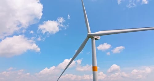 Foto aérea de turbinas eólicas 00177