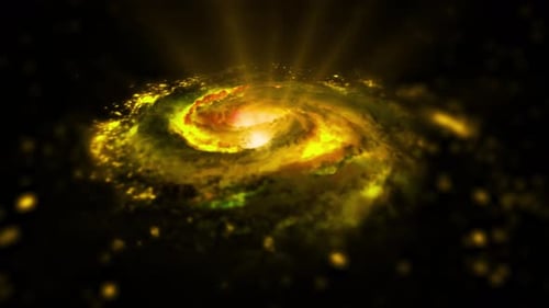 Abstract Glowing Galaxy Swirl Motion Background