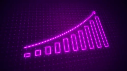 Business chart show profit concept.