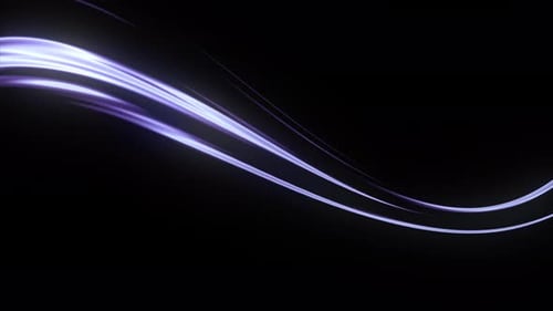 Abstract Fluid Glowing Wavy Lines Background