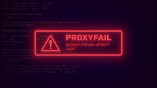 Video zum Aufsehen erregendes Proxy Fail Sign