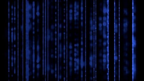 Blue Glittering Lines Particles Animation Loop